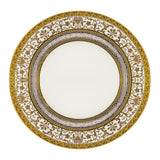 Falkenporzellan Dinner Set, 112 Pieces -Gold & Silver -Porcelain