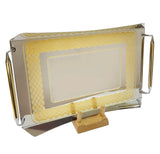 Tresors Tray with Handles -Made in Italy -35x55 cm -Stainless Steel 18/10