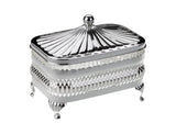Oblong Butter Dish -13x8.5cm -Silver Plated