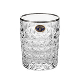 Bohemia Crystal Tumbler Diamond Set, 6 Pieces -Silver -230 ml