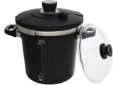 AMT Pressure Cooker with Pyrex Lid -6.5 Lit. -Cast Aluminium