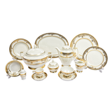 Falkenporzellan Dinner Set, 112 Pieces -Gold -Porcelain