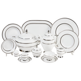 Falkenporzellan Dinner Set, 112 Pieces -Silver -Porcelain