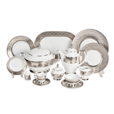 Falkenporzellan Dinner Set, 112 Pieces -Silver -Porcelain