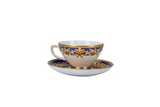 Falkenporzellan Dinner Set, 112 Pieces -Blue & Gold -Porcelain