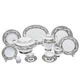 Falkenporzellan Dinner Set, 112 Pieces -Silver -Porcelain