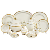 Falkenporzellan Dinner Set, 112 Pieces -Gold -Porcelain
