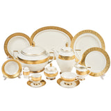 Falkenporzellan Dinner Set, 112 Pieces -Gold -Porcelain