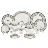 Falkenporzellan Dinner Set, 112 Pieces -Silver -Porcelain