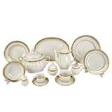 Falkenporzellan Dinner Set, 112 Pieces - Gold - Porcelain