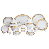 Falkenporzellan Dinner Set, 112 Pieces -Gold -Porcelain