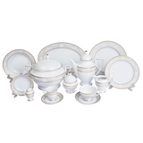 Falkenporzellan Dinner Set, 112 Pieces -Gold -Porcelain