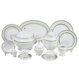 Falkenporzellan Dinner Set, 112 Pieces -Gold -Porcelain