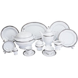 Falkenporzellan Dinner Set, 112 Pieces -Silver -Porcelain