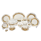 Falkenporzellan Dinner Set, 112 Pieces -Gold -Porcelain