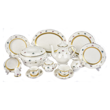 Falkenporzellan Dinner Set, 112 Pieces -Gold -Porcelain