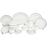 Falkenporzellan Dinner Set, 112 Pieces -Silver -Porcelain