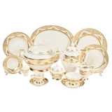 Falkenporzellan Dinner Set, 112 Pieces -Gold -Porcelain
