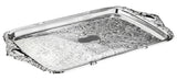 Queen Anne Oblong Tray Integral Handle -41x25.5cm -Silver Plated