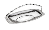 Queen Anne Bon Bon Tray Swing Handle -24x13cm -Silver Plated