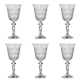 Bohemia Crystal Goblet Set, 6 Pieces -220 ml