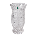 Bohemia Crystal Vase with Base -Hand Cut -25.5 cm
