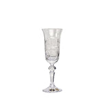 Bohemia Crystal Flute Set, 6 Pieces -150 ml