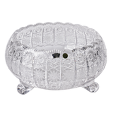 Bohemia Crystal Plate with Legs -Hand Cut -20.5 cm