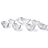 Bohemia Crystal Wave Bowl Set, 7 Pieces
