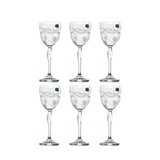 Bohemia Crystal Goblet Set, 6 Pieces -250 ml