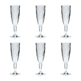 Bohemia Crystal Flute Set, 6 Pieces