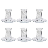 Pasabahce Istikana with Saucer Set, 12 Pieces