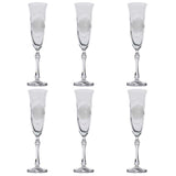 Bohemia Crystal Flute Set, 6 Pieces