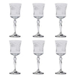 Bohemia Crystal Goblet Set, 6 Pieces