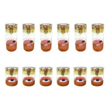 Bohemia Crystal Longdrink & Tumbler Set, 12 Pieces -Red & Gold