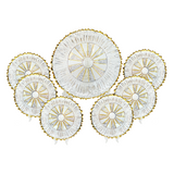Pasabahce Dessert Set, 7 Pieces -Gold
