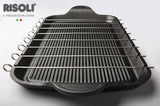 Risoli Brochette Grill with Steel Spit Grill -47x26 cm