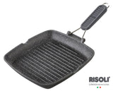 Risoli Granito Grill with Folding Silicon Handle -26x26cm