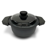 Risoli Pot with Glass Lid and Handles -20 cm
