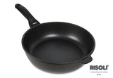 Risoli Black Plus Deep Fry Pan with Handle -28cm